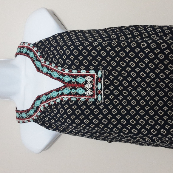 Anthropologie THML faye embroidered halter summer dress womens in size L - Picture 2 of 10